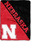 Northwest NCAA Nebraska Cornhuskers Unisex-Adult Micro Raschel Throw Blanket, 46" x 60", Halftone