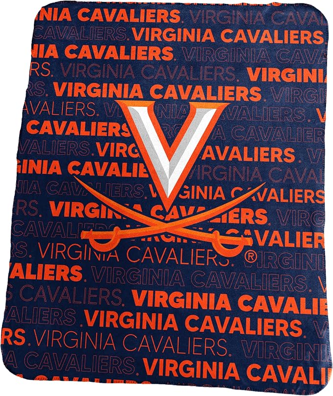 Logo Brands NCAA Classic Fleece Throw Blanket -50” x 60” Ultra-Soft Game Day Blanket with Bold Team Colors & Logo – Cozy College Team Bedding for Fans & Alumni