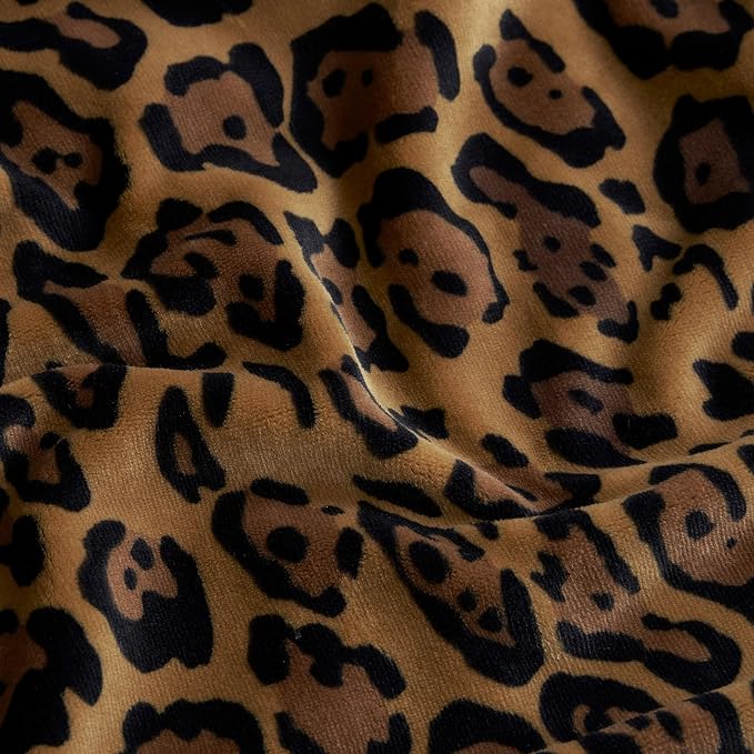 Baby Phat Oversized Plush Throw Blanket 60" x 70", Leopard