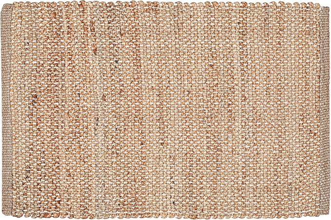 Hausattire Jute Woven Rug 2'x3' - Natural, Hand Braided Boho Entry Area Rugs for Kitchen, Living Room | Small Farmhouse Indoor Outdoor Decorative Mat for Patio, Entryway Front Door Mats - 24x36 Inches
