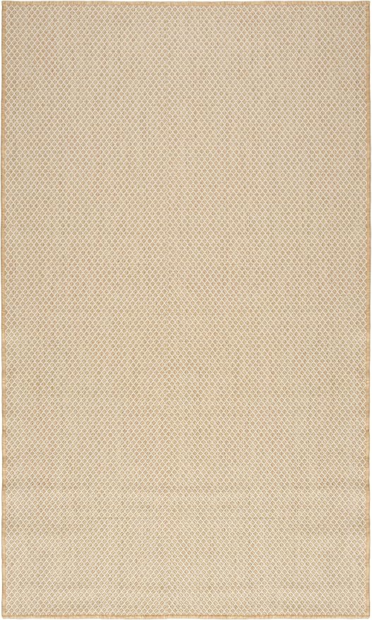 Nourison Home Courtyard Natural 2' x 3' Area Rug - Easy Clean, Non Shedding, Bed Room, Living Room, Dining Room, Kitchen (2' x 3')