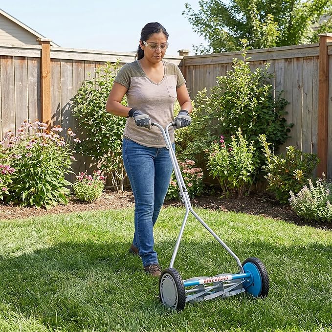 American Lawn Mower 2607-16 16-Inch 7-Blade Reel Mower with Sharpener