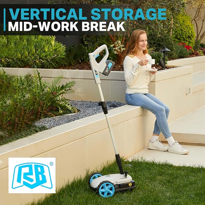 9" Lawnmower with 40V 2.0Ah Battery & Charger and 17" String Trimmer with 40V 4.0Ah Battery & Fast Charger & .095" Line