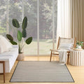 Nourison Home Courtyard Black White 6' x 9' Area Rug - Easy Clean, Non Shedding, Bed Room, Living Room, Dining Room, Kitchen (6' x 9')