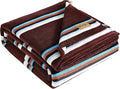 Wrangler - Queen Size Blanket, Ultra-Soft Plush Blanket, Medium Weight Cozy Bedding, Striped Americana Decor, Western Saddle Red