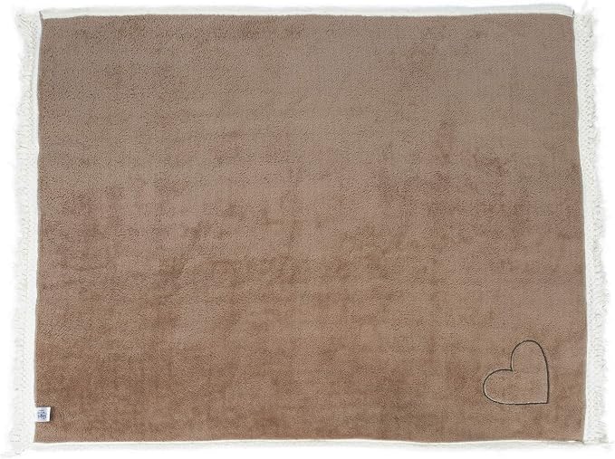 Pavilion Gift Company - Love You Grandma - 42x50 Inch Super Soft Sherpa Tassel Fringe Blanket Wrapped in A Ribbon with A Handle