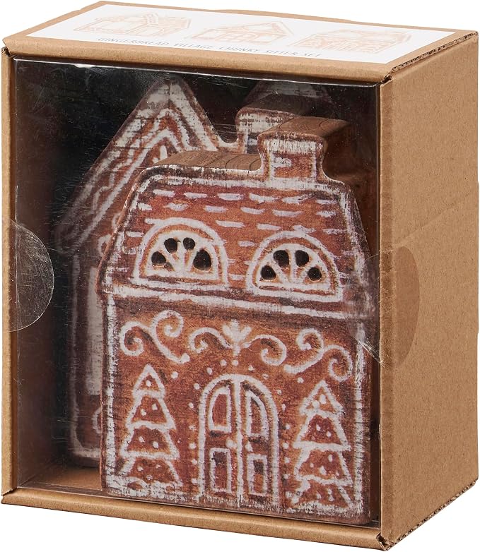 Primitives by Kathy Gingerbread Village Chunky Sitter Set