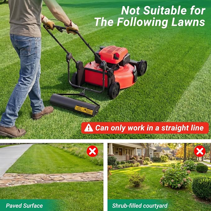Suchtale Lawn Striping Kit for Push Mowers,Fits Gas or Electric Lawn Mowers | Suitable For 18""-20""Cut Width 0.8""-1""Handle Pipe Lawn Mowers