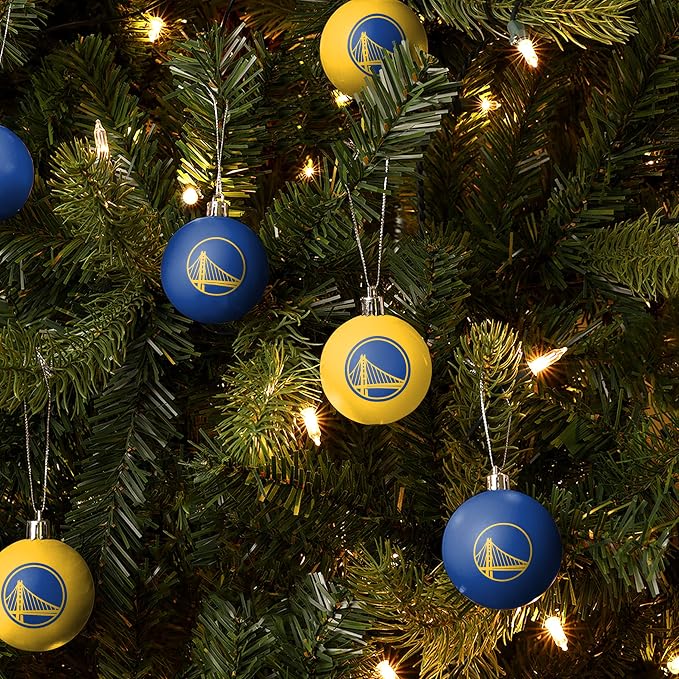 foco NBA Team Logo 12-Pack Ball Hanging Tree Holiday Ornament Set