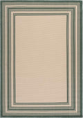 SAFAVIEH Courtyard Outdoor Rug 6x8, Beige & Dark Green CY8475-32212
