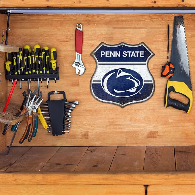 Rico Industries NCAA Rustic 11.5" Metal Route Sign Home Décor/Dorm Room