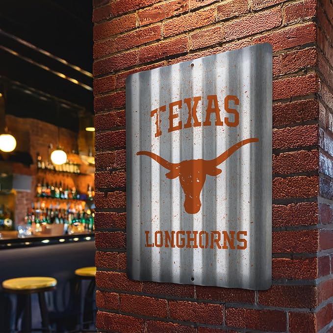 Rico Industries NCAA 12" X 16" Tin Metal Roof Sign