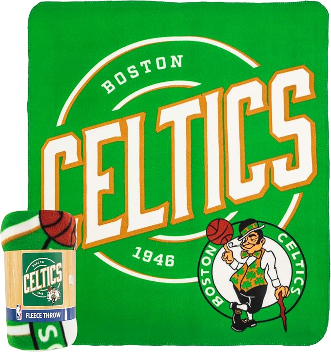 Northwest NBA Boston Celtics Unisex-Adult Fleece Throw Blanket, 50" x 60", Campaign