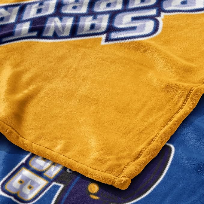Northwest NCAA Silk Touch Throw Blanket, Ultra Soft Plush Polyester, Lightweight Warm Decorative Fan Gift, 46 x 60 in