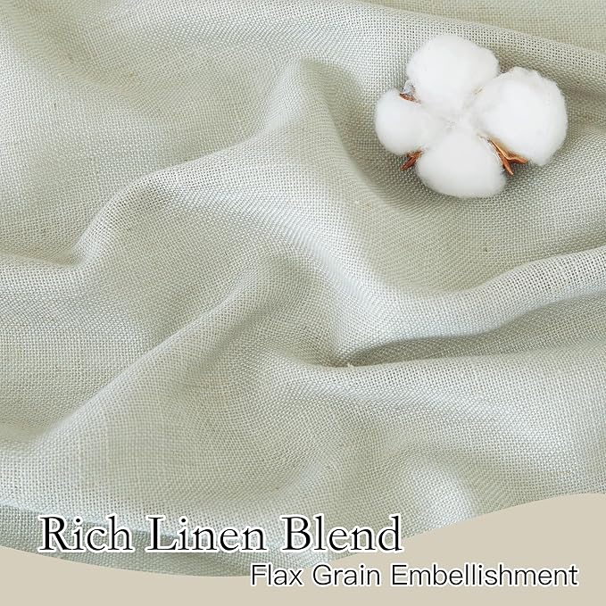 RYB HOME Linen Kitchen Curtains - Image 2