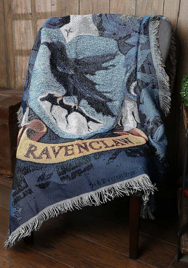Northwest Harry Potter Woven Tapestry Throw Blanket, Designer Home Décor, Modern, Unique Gift, 48" x 60", Ravenclaw Crest