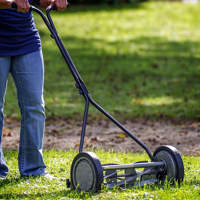 American Lawn Mower 1415-16 16-Inch 5-Blade Push Reel Lawn Mower, Gray