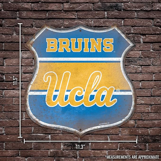 Rico Industries NCAA Rustic 11.5" Metal Route Sign Home Décor/Dorm Room