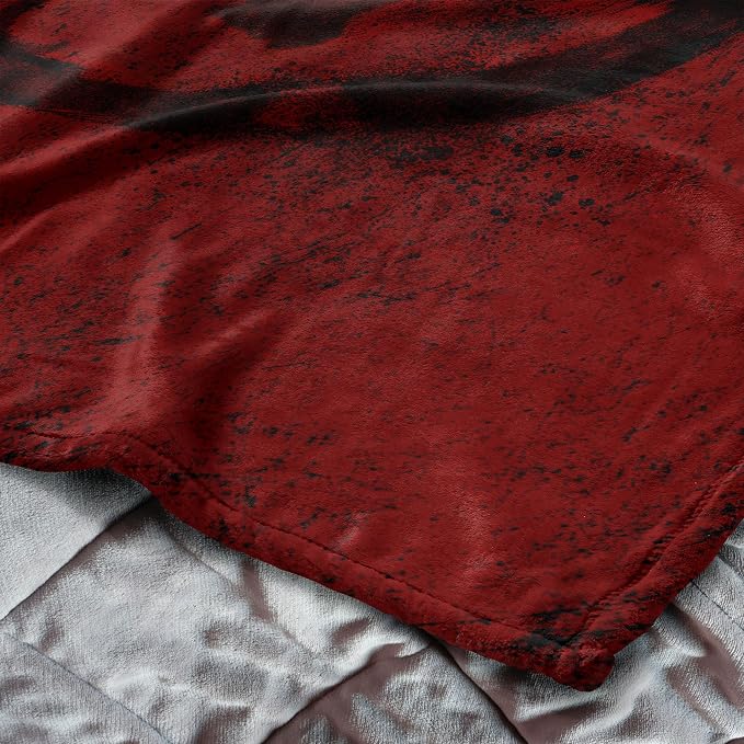 Mortal Kombat Silk Touch Throw Blanket – Logo Red, Ultra-Soft Fleece, Plush & Lightweight, 50 x 60