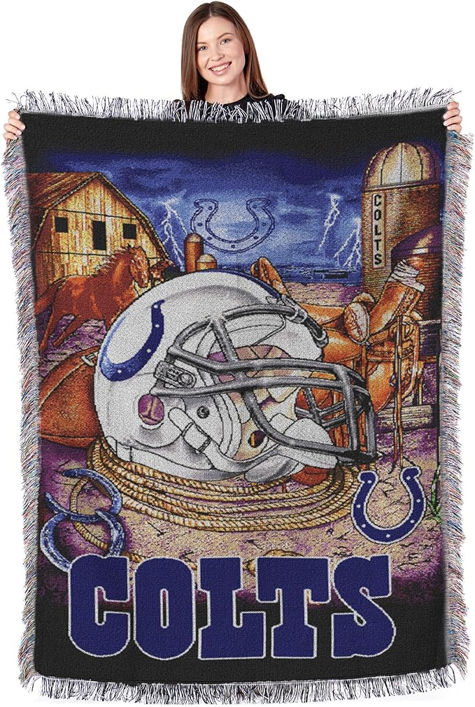 Northwest NFL Woven Tapestry Wall Hanging, 48 x 60 Inches, Officially Licensed, Decorative Fringes