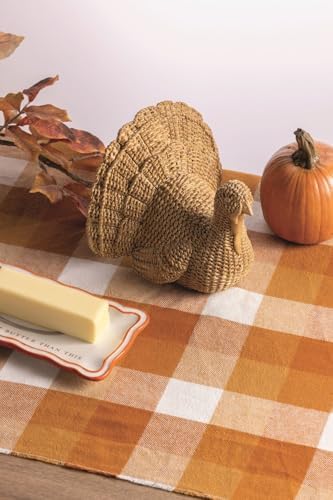 Mud Pie Thanksgiving Turkey Sitter, Decorative Turkey Figurine for Fall - Image 2