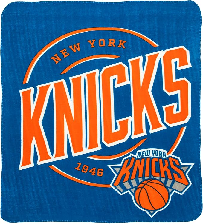 Northwest NBA New York Knicks Unisex-Adult Fleece Throw Blanket, 50" x 60", Campaign
