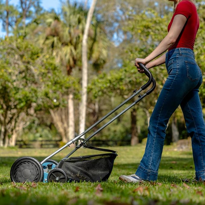 American Lawn Mower 2002-20 20" 5-Blade Reel Mower with Grass Catcher