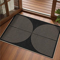 EDIMENS Easy Jute 2x3 Entryway Rug Door Mat Small Entry Rugs Indoor Outdoor | Non Slip Washable Rainbow Area Rug Farmhouse Low Pile Black Indoor Outdoor Doormat for Entrance Porch Doorway