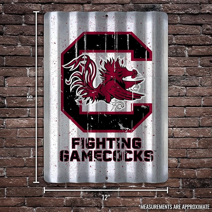 Rico Industries NCAA 12" X 16" Tin Metal Roof Sign