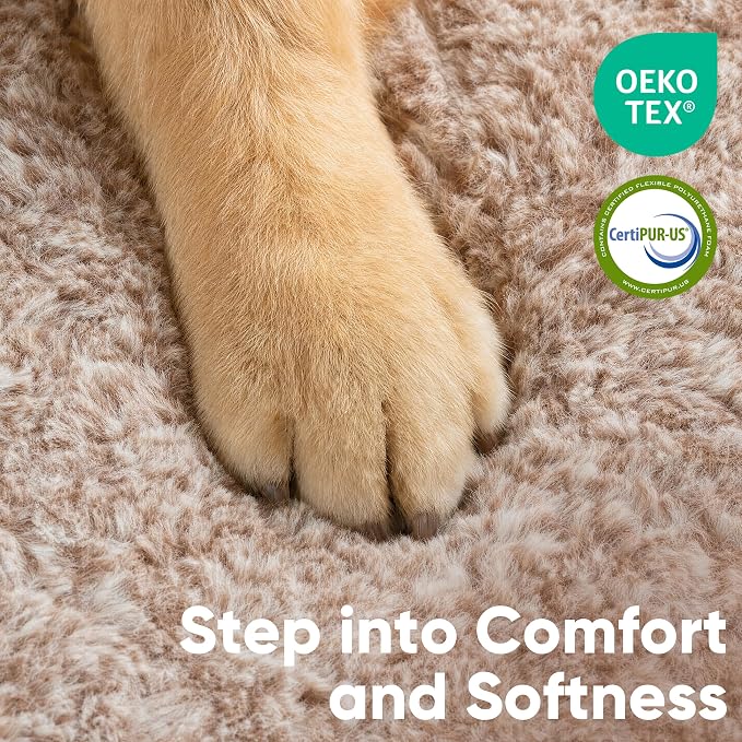 FUKUMARU X-Large Thickened Dog Couch Bed, Orthopedic, Waterproof & Washable | Heavy Duty Dog Sofa with 4" Extra-Thick Egg-Crate Foam, Relieves Joint Pressure, Fully Removable, Fits Extra-Large Dogs