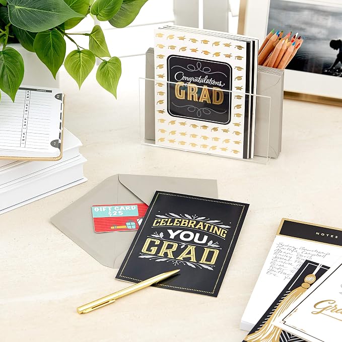 Hallmark Birthday and Graduation Cards Assortment (32 Cards with Envelopes)