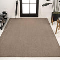 JONATHAN Y Peater Classic Casual Commercial Natural Coir Taupe 6 ft. x 9 ft. Doormat for Entrance, Front Door, Entryway CHG100C-6