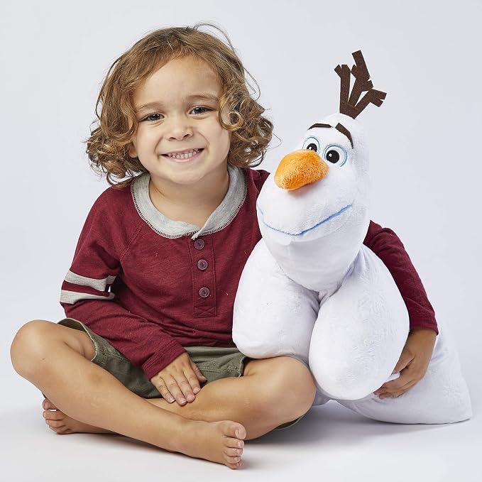 Pillow Pets Disney Frozen Olaf, 16" Plush Toy | Soft Plush Pillow Companion, Unfastens into a Cozy Pillow at Night, Machine Washable, BPA and Phthalates Free