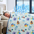 Pokemon Anime Gaming Cooling Throw Blanket for Hot Sleepers, 50 x 70 Inch Lightweight All-Season Throw, Soft Breathable Cooling Fabric for Couch, Bed, (Officially Licensed Product) by Franco Calm