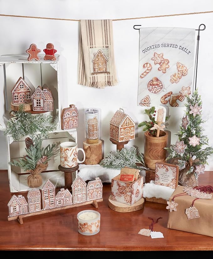 Primitives by Kathy Gingerbread Village Chunky Sitter Set