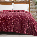 Lucky Brand Daisy Red Floral 90"X90" Cozy Plush Blanket - Premium Microfiber Throw for Luxurious Comfort and Style Full/Queen Size