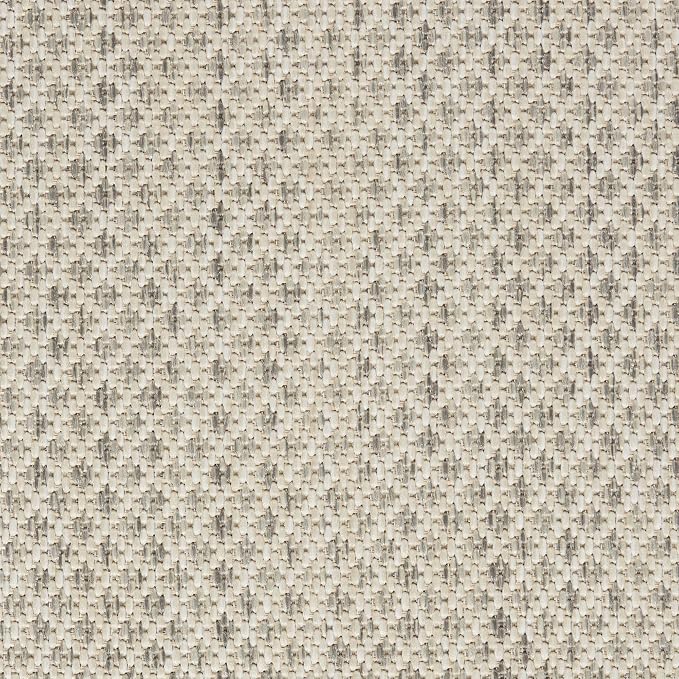 Nourison Home Courtyard Ivory Silver 2'2" x 12' Area Rug - Easy Clean, Non Shedding, Bed Room, Living Room, Dining Room, Kitchen (12' Runner)