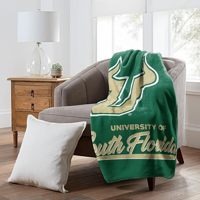 Northwest NCAA Unisex-Adult Raschel Throw Blanket