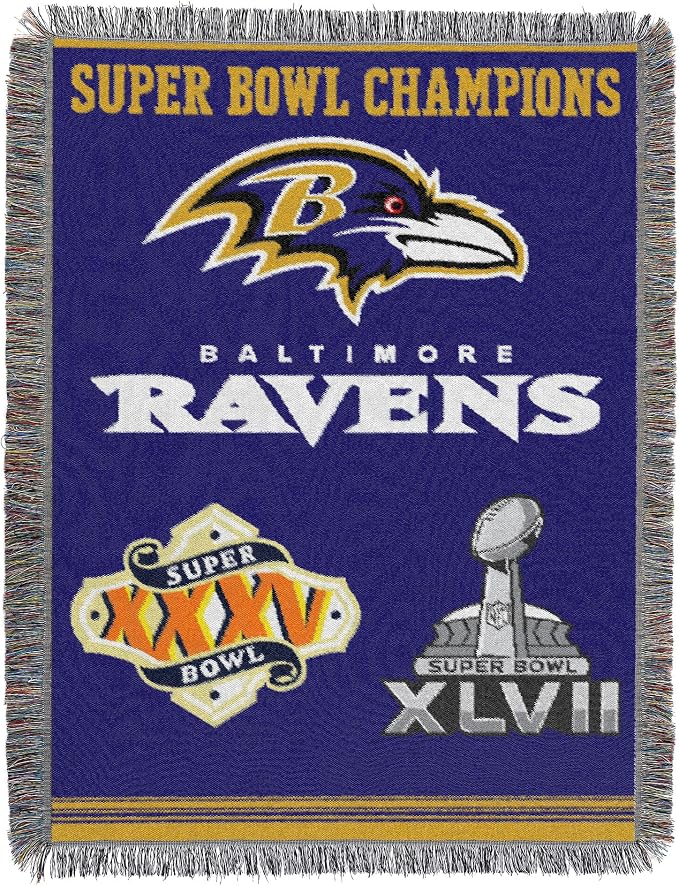 Northwest NFL Woven Tapestry Wall Hanging, 48 x 60 Inches, Officially Licensed, Decorative Fringes
