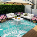 9x18ft Outdoor Rug for Patios, Reversible RV Outdoor Rug, Waterproof Straw Plastic Large Outdoor Mat for Camper, Picnic, Backyard, Deck, Balcony, Porch