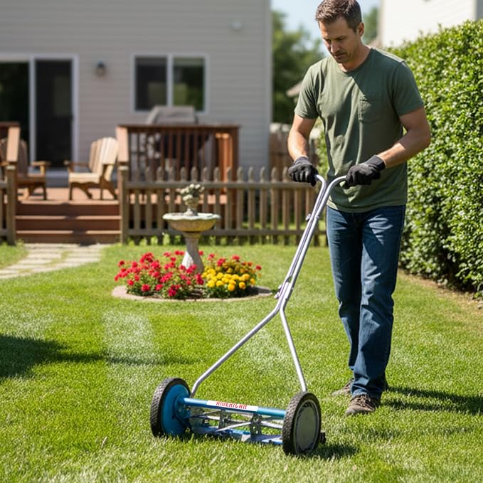 American Lawn Mower 2605-16 16-Inch 5-Blade Reel Lawn Mower with Cover