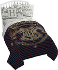 Jay Franco Harry Potter Spellbound 5 Piece Full Bed Set - Includes Reversible Comforter & Sheet Set - Bedding Features Hogwarts Logo - Super Soft Polyester (Official Harry Potter Product) | Hogwarts, Bed in a Bag, Comforter Sheets Pillowcases, Official...