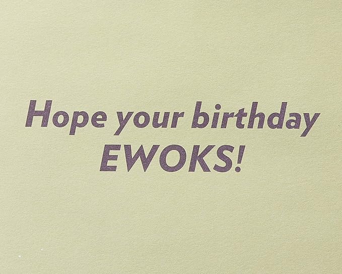 Papyrus Star Wars Birthday Card (Ewoks)
