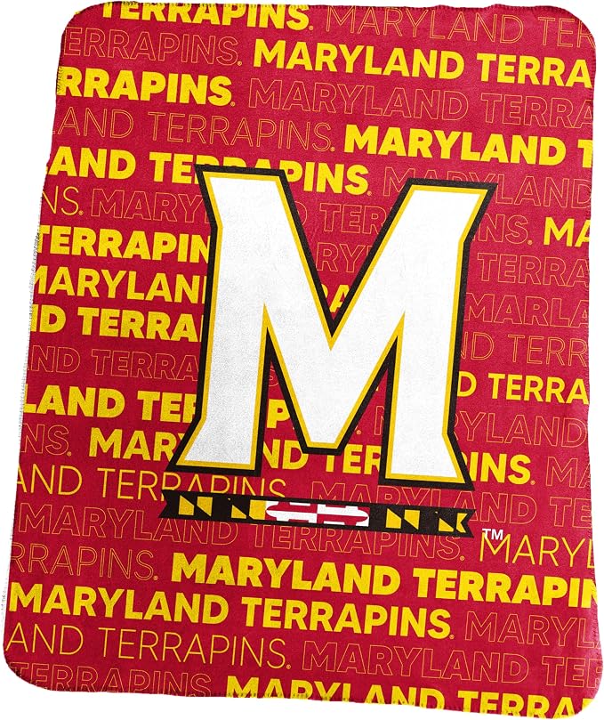 Logo Brands NCAA Classic Fleece Throw Blanket -50” x 60” Ultra-Soft Game Day Blanket with Bold Team Colors & Logo – Cozy College Team Bedding for Fans & Alumni