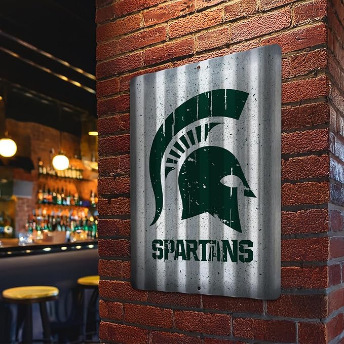 Rico Industries NCAA 12" X 16" Tin Metal Roof Sign