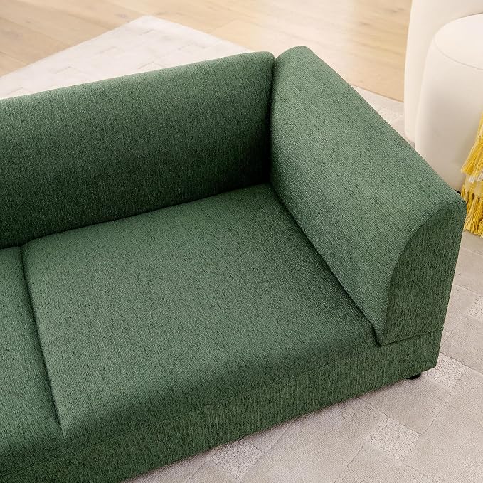 56.5" Dog Sofa Couch for Medium and Large Dogs with Backrest and Armrest, Memory Foam Dog Sofa Bed, Modern Elevated Pet Couch Bed with Legs for Dogs, Green