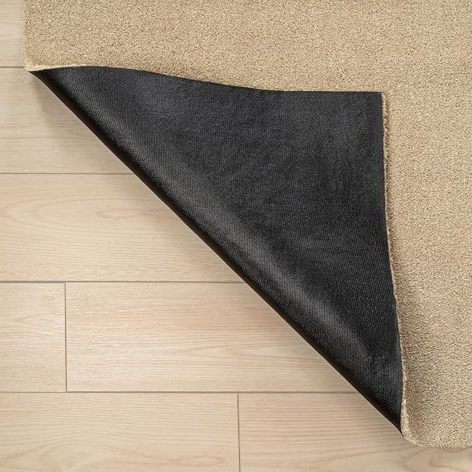 JONATHAN Y Peater Classic Casual Commercial Natural Coir Bleach 2 ft. x 8 ft. Doormat for Entrance, Front Door, Entryway CHG100B-28