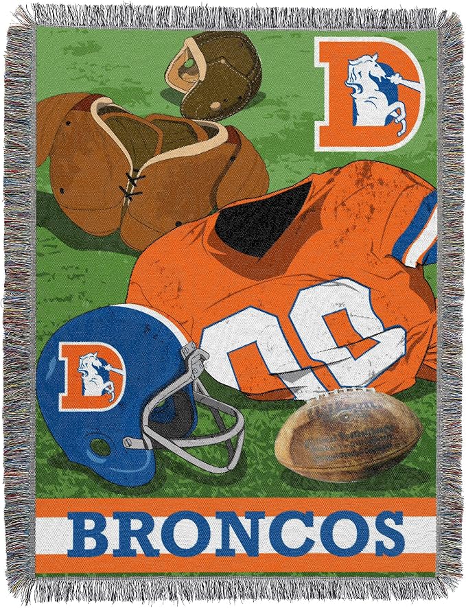 Northwest NFL Woven Tapestry Wall Hanging, 48 x 60 Inches, Officially Licensed, Decorative Fringes