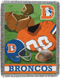 Northwest NFL Woven Tapestry Wall Hanging, 48 x 60 Inches, Officially Licensed, Decorative Fringes