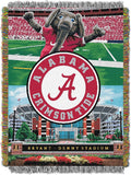 Officially Licensed NCAA "Home Field Advantage" Woven Tapestry Throw Blanket, 48" x 60", Multi Color